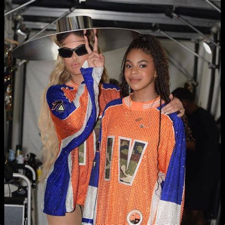 Beyonce, Blue Ivy Carter. Beyonce, right, and her daughter Blue Ivy Carter arrive at the world premiere of "The Lion King", at the Dolby Theatre in Los Angeles World Premiere of "The Lion King" - Red Carpet, Los Angeles, USA - 09 Jul 2019