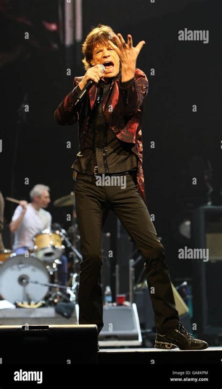 Mick Jagger On Stage In 1976