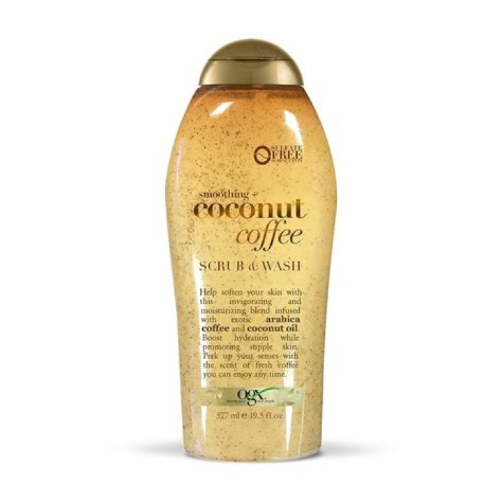 OGX Smoothing + Coconut Coffee Scrub & Wash