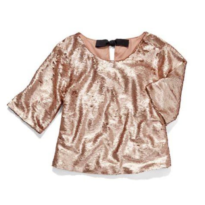 Peyton & Parker Sequin Tie Back Tee, $54