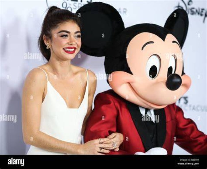 Sarah Hyland Mickey's 90th Spectacular, Los Angeles, USA - 06 Oct 2018